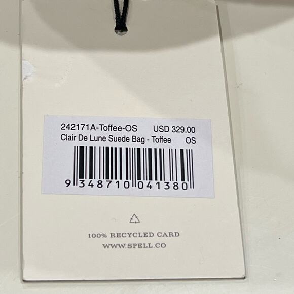 NEW NWT Spell Clair De Lune Suede Bag - Picture 6 of 9
